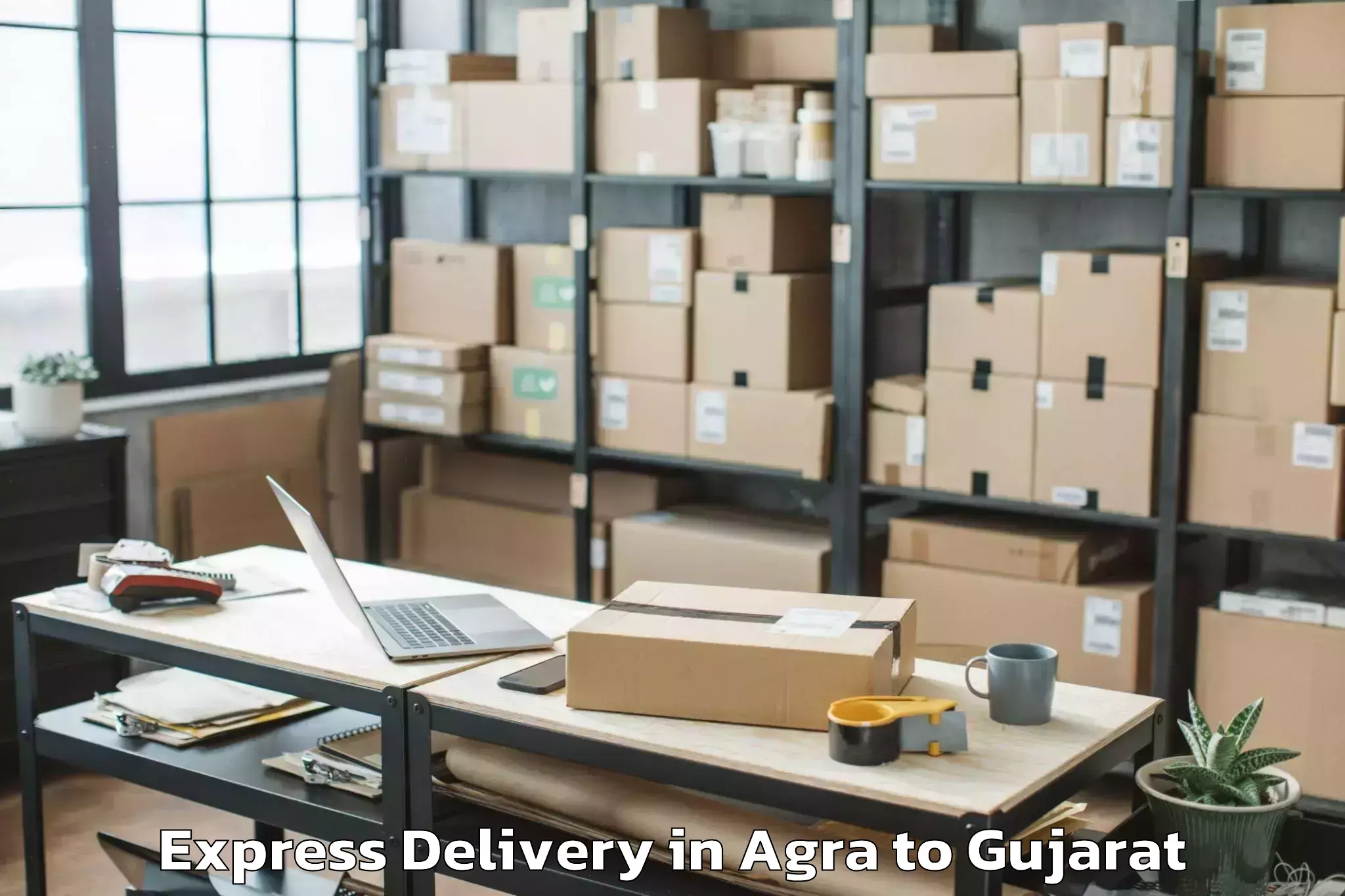 Professional Agra to Gondal Express Delivery